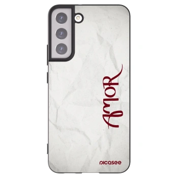 Picasee Μαύρη θήκη σιλικόνης για Samsung Galaxy S22+ 5G - Amor