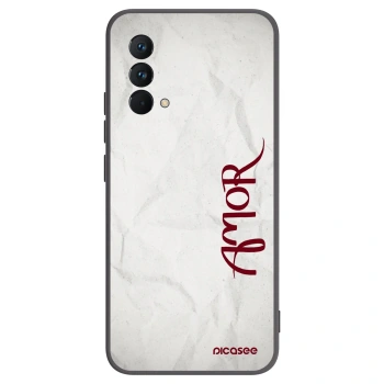 Picasee Μαύρη θήκη σιλικόνης για Realme GT Master Edition 5G - Amor
