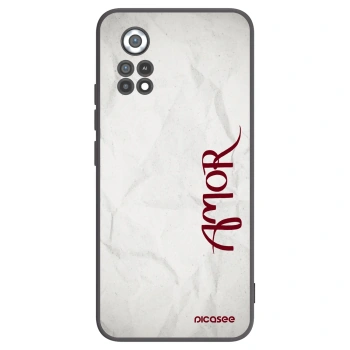 Picasee Μαύρη θήκη σιλικόνης για Xiaomi Poco X4 Pro 5G - Amor