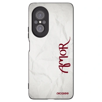 Picasee Μαύρη θήκη σιλικόνης για Huawei Nova 9 SE - Amor