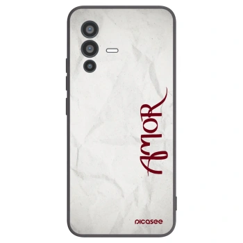 Picasee Μαύρη θήκη σιλικόνης για Vivo V23 5G - Amor