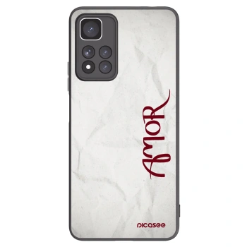 Picasee Μαύρη θήκη σιλικόνης για Xiaomi Redmi Note 11 Pro+ 5G - Amor