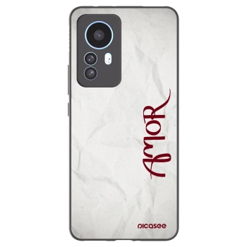 Picasee Μαύρη θήκη σιλικόνης για Xiaomi 12T - Amor