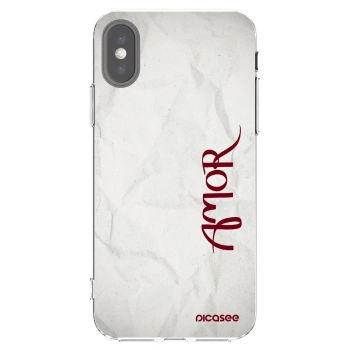 Picasee διαφανής θήκη σιλικόνης Apple iPhone X/XS - Amor