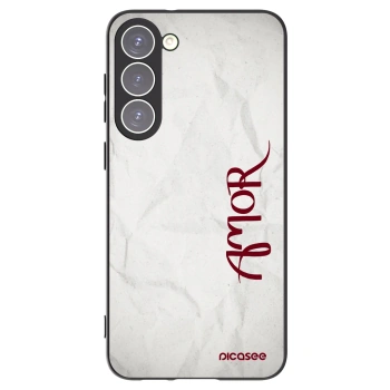 Picasee Μαύρη θήκη σιλικόνης για Samsung Galaxy S23+ 5G - Amor