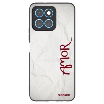 Picasee Μαύρη θήκη σιλικόνης για Honor X8 5G - Amor