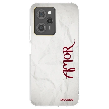 Picasee Μαύρη θήκη σιλικόνης για Xiaomi Poco X5 Pro - Amor