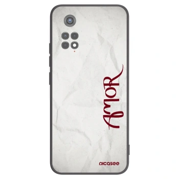 Picasee Μαύρη θήκη σιλικόνης για Xiaomi Redmi Note 11S 5G - Amor