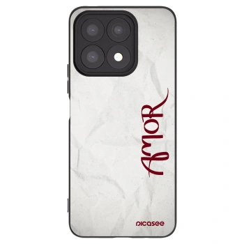 Picasee Μαύρη θήκη σιλικόνης για Honor X8a - Amor