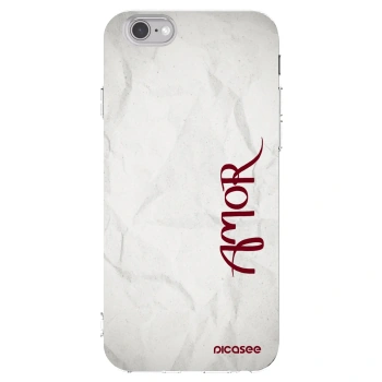 Picasee διαφανής θήκη σιλικόνης Apple iPhone 6/6S - Amor
