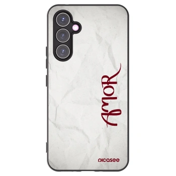 Picasee Μαύρη θήκη σιλικόνης για Samsung Galaxy A54 5G A546B - Amor