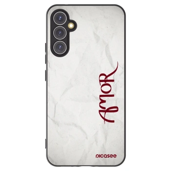 Picasee Μαύρη θήκη σιλικόνης για Samsung Galaxy A34 5G A346B - Amor