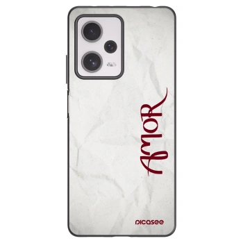Picasee Μαύρη θήκη σιλικόνης για Xiaomi Redmi Note 12 Pro+ 5G - Amor