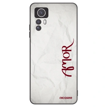 Picasee Μαύρη θήκη σιλικόνης για Xiaomi Redmi Note 12S - Amor