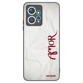 Picasee Μαύρη θήκη σιλικόνης για Xiaomi Redmi Note 12 4G - Amor