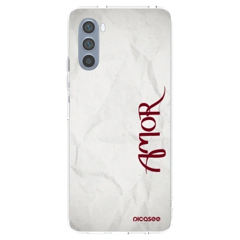 Picasee διαφανής θήκη σιλικόνης Motorola Moto G62 - Amor