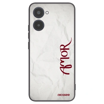 Picasee Μαύρη θήκη σιλικόνης για Realme 10 4G - Amor