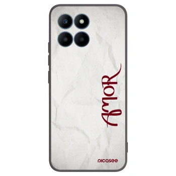 Picasee Μαύρη θήκη σιλικόνης για Honor 70 Lite - Amor