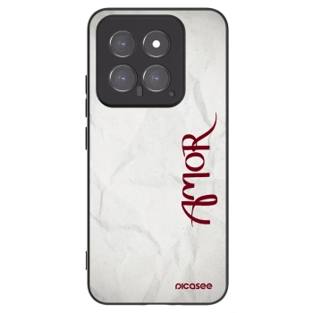 Picasee Μαύρη θήκη σιλικόνης για Xiaomi 14 - Amor