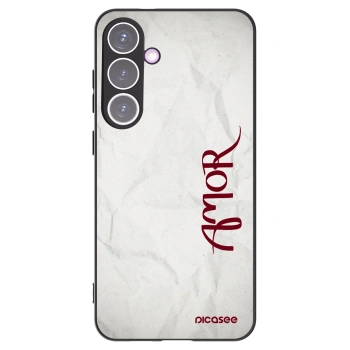 Picasee Μαύρη θήκη σιλικόνης για Samsung Galaxy S24+ S926B 5G - Amor