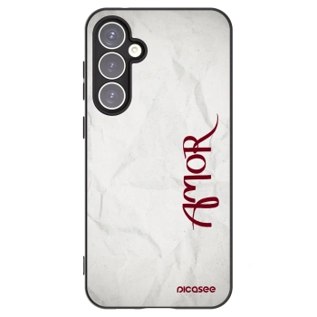 Picasee Μαύρη θήκη σιλικόνης για Samsung Galaxy S23 FE S711B - Amor
