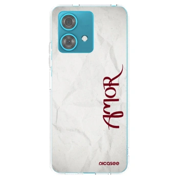 Picasee διαφανής θήκη σιλικόνης Motorola Edge 40 Neo - Amor