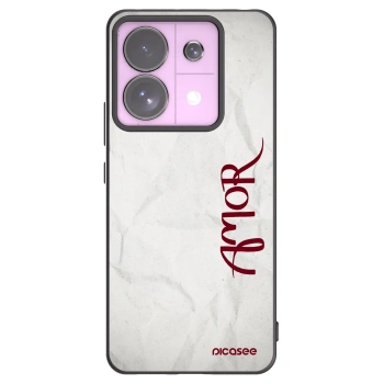 Picasee Μαύρη θήκη σιλικόνης για Xiaomi Redmi Note 13 Pro 5G - Amor