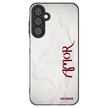 Picasee Μαύρη θήκη σιλικόνης για Samsung Galaxy A25 A256B 5G - Amor