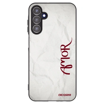 Picasee Μαύρη θήκη σιλικόνης για Samsung Galaxy A15 A155F 4G - Amor