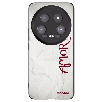 Picasee Μαύρη θήκη σιλικόνης για Xiaomi 14 Ultra - Amor