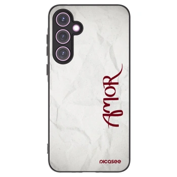 Picasee Μαύρη θήκη σιλικόνης για Samsung Galaxy A35 5G A356B - Amor