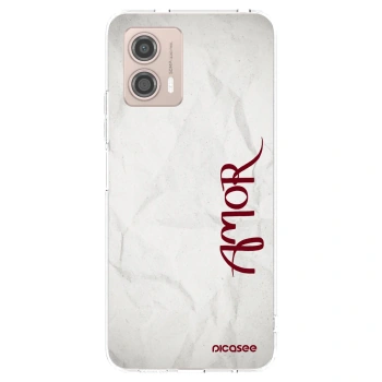 Picasee διαφανής θήκη σιλικόνης Motorola Moto G53 5G - Amor