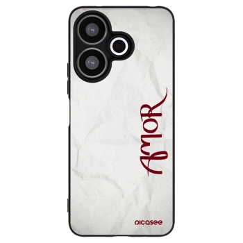 Picasee Μαύρη θήκη σιλικόνης για Xiaomi Redmi 13 4G - Amor