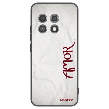 Picasee Μαύρη θήκη σιλικόνης για OnePlus 11 5G - Amor