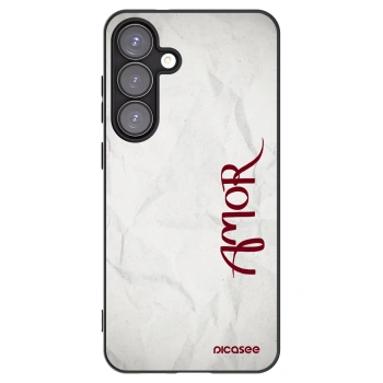 Picasee Μαύρη θήκη σιλικόνης για Samsung Galaxy S25+ 5G - Amor