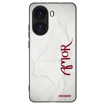 Picasee Μαύρη θήκη σιλικόνης για Xiaomi Poco X7 Pro 5G - Amor
