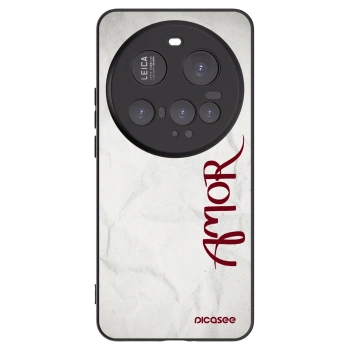 Picasee Μαύρη θήκη σιλικόνης για Xiaomi 15 Ultra - Amor