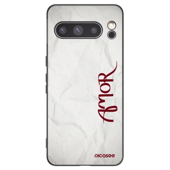 Picasee Μαύρη θήκη σιλικόνης για Google Pixel 8 Pro - Amor