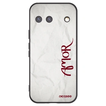 Picasee Μαύρη θήκη σιλικόνης για Google Pixel 9 - Amor