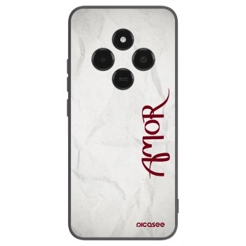 Picasee Μαύρη θήκη σιλικόνης για Xiaomi Poco C75 - Amor