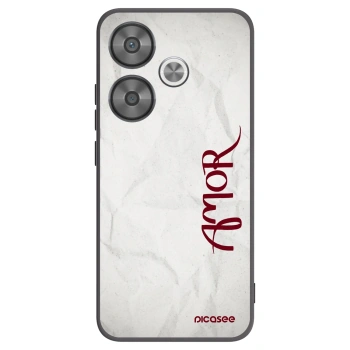 Picasee Μαύρη θήκη σιλικόνης για Xiaomi Poco F6 - Amor