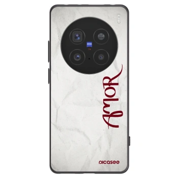Picasee Μαύρη θήκη σιλικόνης για Vivo X200 Pro - Amor