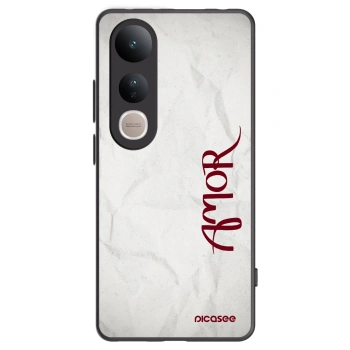 Picasee Μαύρη θήκη σιλικόνης για Vivo V50 Lite 5G - Amor