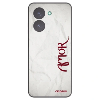 Picasee Μαύρη θήκη σιλικόνης για Xiaomi Redmi A5 - Amor