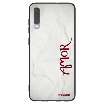 Picasee Μαύρη θήκη σιλικόνης για Samsung Galaxy A70 A705F - Amor