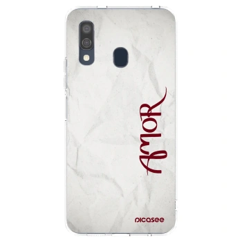 Picasee διαφανής θήκη σιλικόνης Samsung Galaxy A40 A405F - Amor