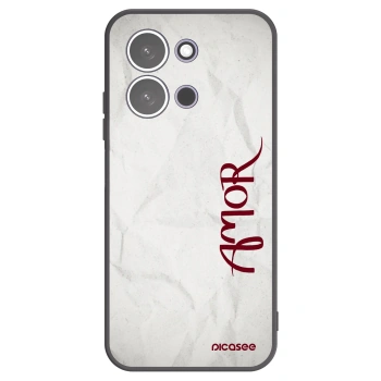 Picasee Μαύρη θήκη σιλικόνης για Xiaomi Redmi 15C 5G - Amor
