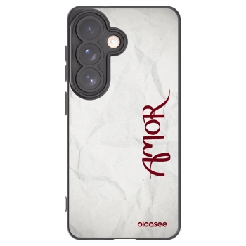 Picasee Μαύρη θήκη σιλικόνης για Samsung Galaxy S26 - Amor