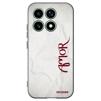 Picasee Μαύρη θήκη σιλικόνης για Xiaomi 17 - Amor