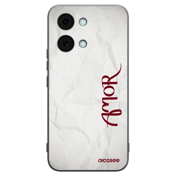 Picasee Μαύρη θήκη σιλικόνης για Xiaomi Poco X8 Pro Max - Amor